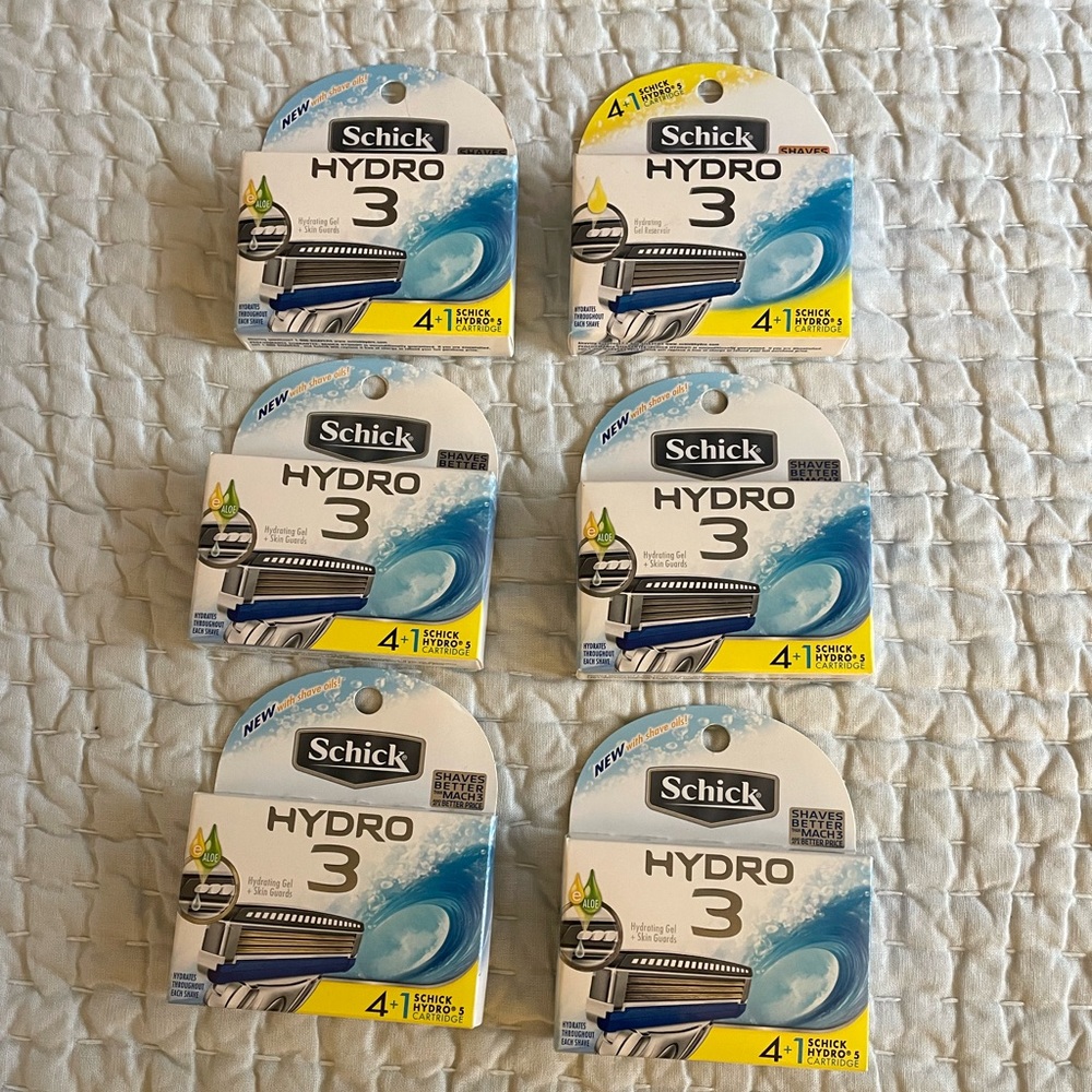 Schick hydro 3 razor refills (30 cartridges)